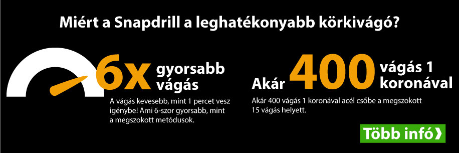 Miért a Snapdrill a leghatékonyabb körkivágó?